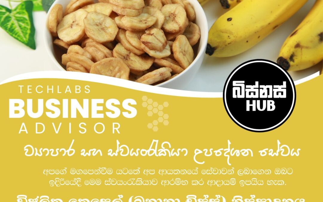 විජලිත කෙසෙල් (බනානා චිප්ස්) නිෂ්පාදනය කර, නැවත අලෙවි කර හෝ අපනයනය හරහා ආදායම් උපයමු