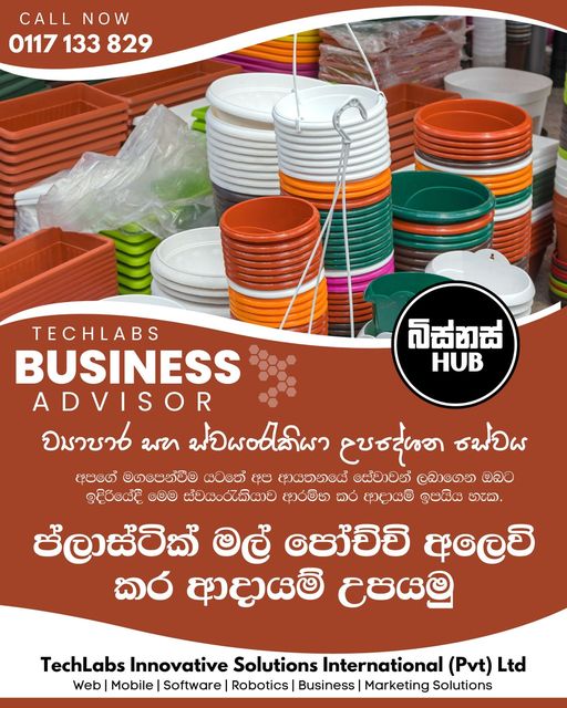 ප්ලාස්ටික් මල් පෝච්චි අලෙවි කර ආදායම් උපයමු