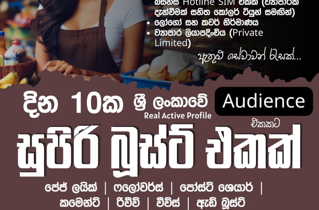 ඔබේ ව්‍යාපාරයට සුපිරි Boost එකක් සමඟින් සුපිරි සේවාවන් විශාල ප්‍රමාණයක්